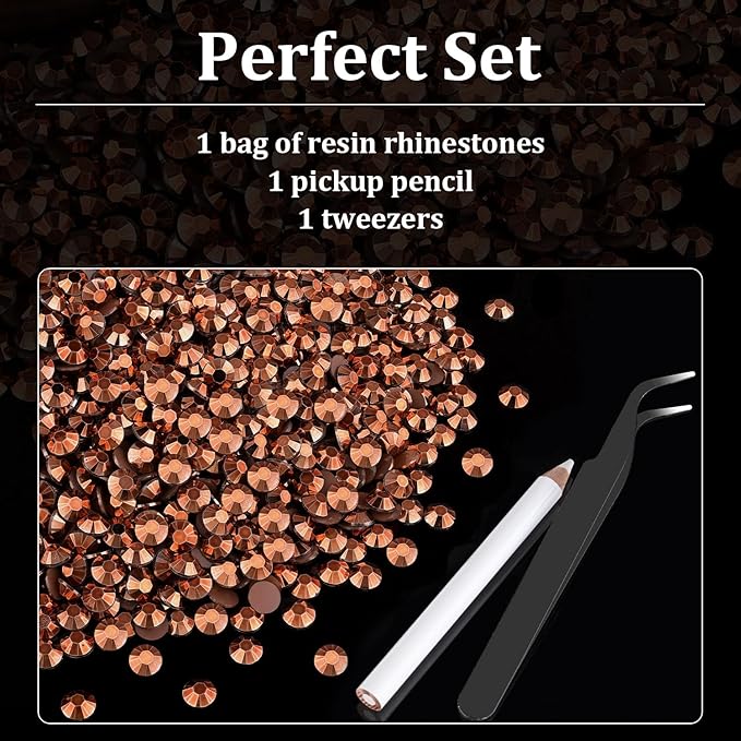 6000pcs 4mm Resin Rhinestones Bulk, Champagne Flatback Round Jelly Rhinestones Non Hotfix Crystal Gems Large Quantity Wholesale for DIY Crafts Clothes Face Makeup Manicure