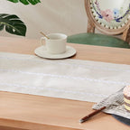 Braided Farmhouse Table Runner, Braided Beige 13x48 Inch, Cotton Linen Table - Image 5