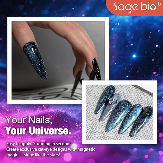 Cat Eye Gel Nail Polish, 15ml Magnetic Gel, High-Gloss, Long-Lasting, Magnetic Stick for DIY Manicures, 3D Effect, Rich & Vibrant Colors, 03