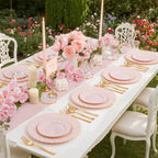 YOUBET 125PCS Pink Plastic Plates - Image 8