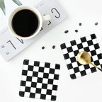 Marble Coasters Square Leather Drinks Coaster Set - Image 6