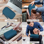 FYY Electronic Organizer, Travel Tech Pouch Bag, Dark Green | Wrist Strap - Image 7
