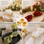 Durable Metal Iron Napkin Rings - Image 5