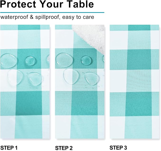 Checkered Square Tablecloth - Image 3