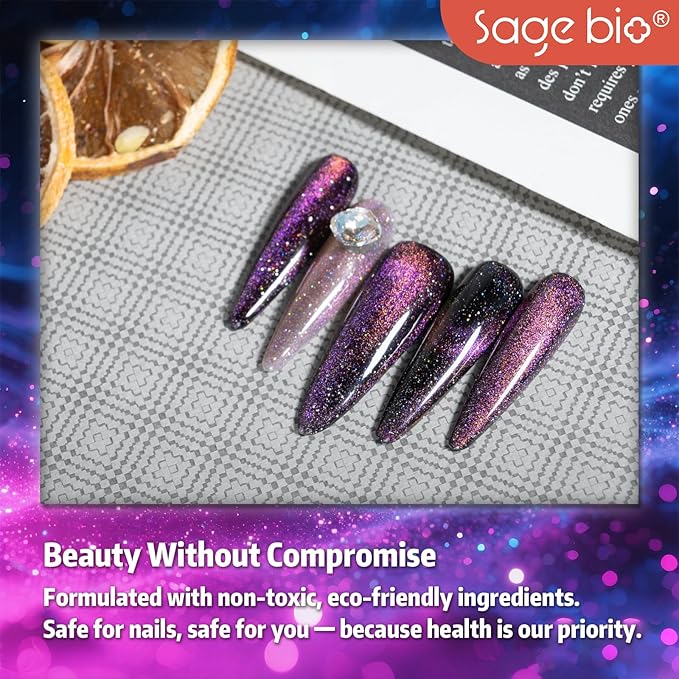 Cat Eye Gel Nail Polish, 15ml Magnetic Gel, High-Gloss, Long-Lasting, Magnetic Stick for DIY Manicures, 3D Effect, Rich & Vibrant Colors, 04