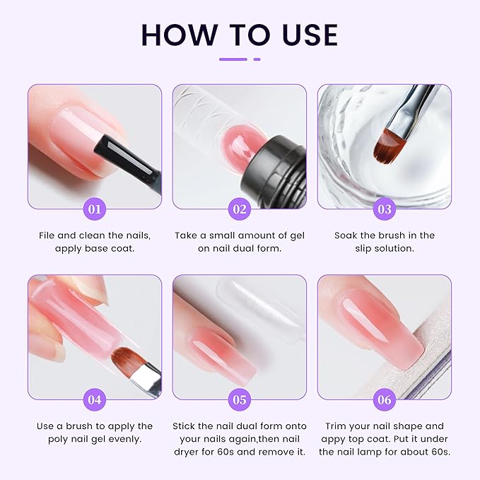 AIJIMEI Nail Slip Solution Poly Gel Slip Solution Set 4FL.OZ 2PCS Slip Solution for Nails Gel Nail Solutions Slip Solution for Poly Nail Gel UV&LED Gel Cleanser Slip Solution for Poly Nail Gel
