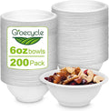 6 oz Small Disposable Bowls, 200 Pack Chili Disposable | Eco-friendly Sugarcane by Unknown