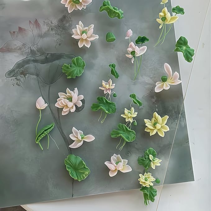 3D Lotus Nail Art Molds Flower Design, Silicone Nails Tool Y2k Decoration