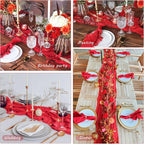 12 Pack 10Ft Cheesecloth Table Runner 35x120 Inch Boho Gauze Table Runner - Image 6