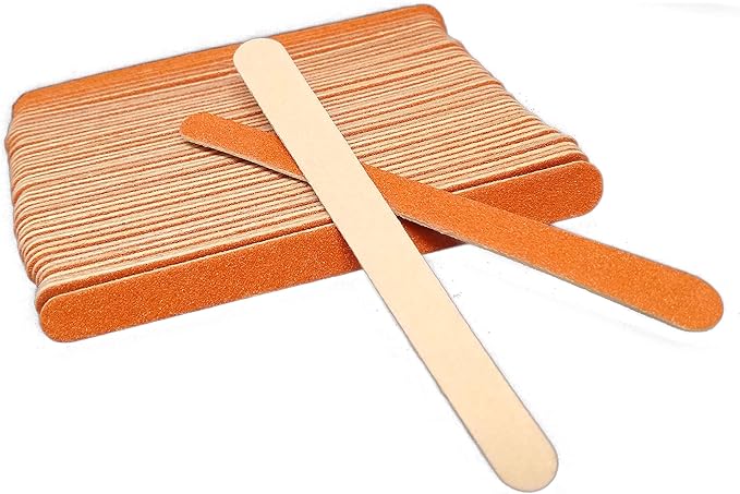 Vakly Professional Nail Files [144 Pack] Emery Boards - Dual Sided 180 Grit Nail Buffering File - Compact Reusable Double Sided Tool for Manicure & Pedicure Shaping & Smoothing Finger and Toenails