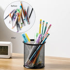 Amazon Basics Wire Mesh Pen Holder, Pencil Cup Desk Organizer - Image 7