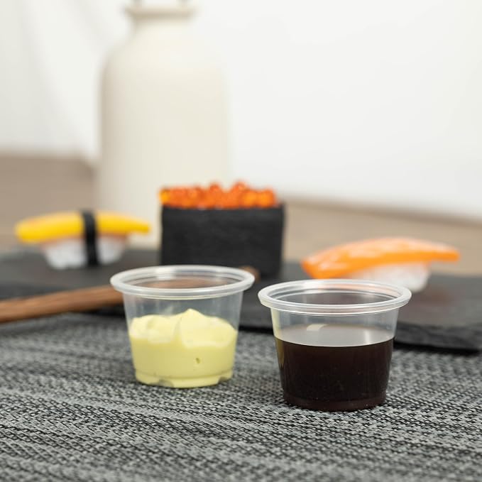 HOMIP 200PACK 1oz Plastic Portion Cups, Jello Shot Cup | Sauce Cups - Image 6