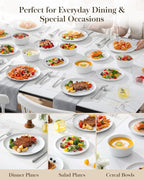 MALACASA 24-Piece Dinnerware Set - Image 7