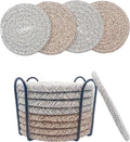 8 Pcs Drink Coasters with Holder, Coasters by Sepbyxw