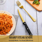 72 Pcs Gold Silverware Set - Image 5