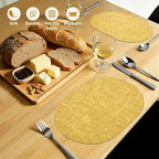 Placemats Set of 6, 11.8 x 17 Inch, Waterproof Wipeable Reversible PU Placemat - Image 7