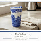 Spode Blue Italian 8oz Porcelain Travel Mug - Image 3