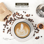 Lazebox Coasters Set of 8 for Drinks, 4 Inch Large Coasters for Coffee Table - Image 4