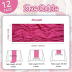 12 Pack Hot Pink Cheesecloth Table Runner 10ft Boho Gauze Fabric Cheese Cloth - Image 2