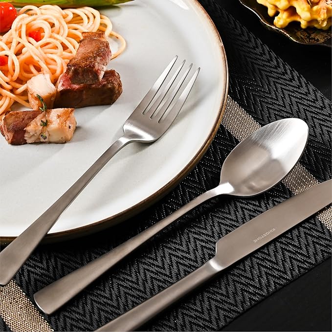 30-Piece Silverware Set, 18/10 Stainless Steel Flatware Set - Image 7