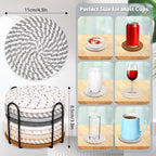 10 Style Drink Coasters with Holder, Absorbent Coasters - Image 5
