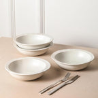 Stone Lain Oasis Stoneware Bowl Dish Set, 4-Piece Pasta Bowls - Image 2
