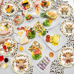 180PCS Highland Cow Paper Plates and Napkins Party Supplies Serve 60 | Brown - Image 9