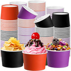 Jingmore Paper Ice Cream Cups 9oz Colored Disposable Dessert Bowls by Jingmore