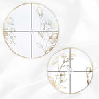 PLASTICPRO White Plastic Design Party Plates Premium heavyweight Elegant - Image 7