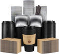 Clawsoff 100 Pack 16 oz Disposable Paper Coffee Cups by BuyNow