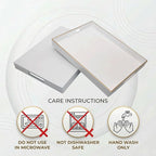 15.8" x 11.8" White Plastic Serving Tray - Image 9