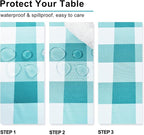 Checkered Tablecloth Rectangle, 70 x 90 Inch - Image 2