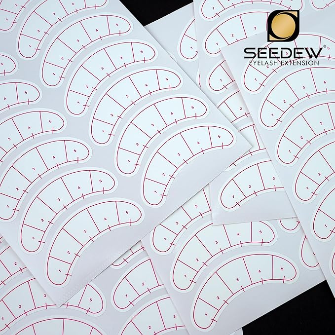 420 Pieces Lash Mapping Stickers, Lash Extensions Five-Point Positioning Stickers, Lash Extension Supplies, Eye Patch/Pads Lash Mapping Practice for Beginner/Tech Lash Artists (Simple Packaging)