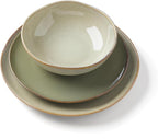 Oneida 897205 Organic Shades 12-Piece Dinnerware Set, Sage Green - Image 6