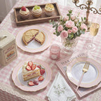 60pcs Pink Dessert Plates - Image 5