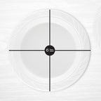 800 Count Disposable 6 Inch White Plastic Dessert Plates - Image 2