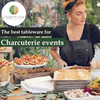 Disposable Bamboo 15" x 10" Trays Bamboo Serving Platters, Disposable Boards - Image 6