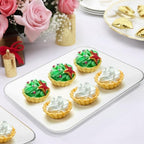 3 Pack Silver Plastic Serving Trays - Image 6