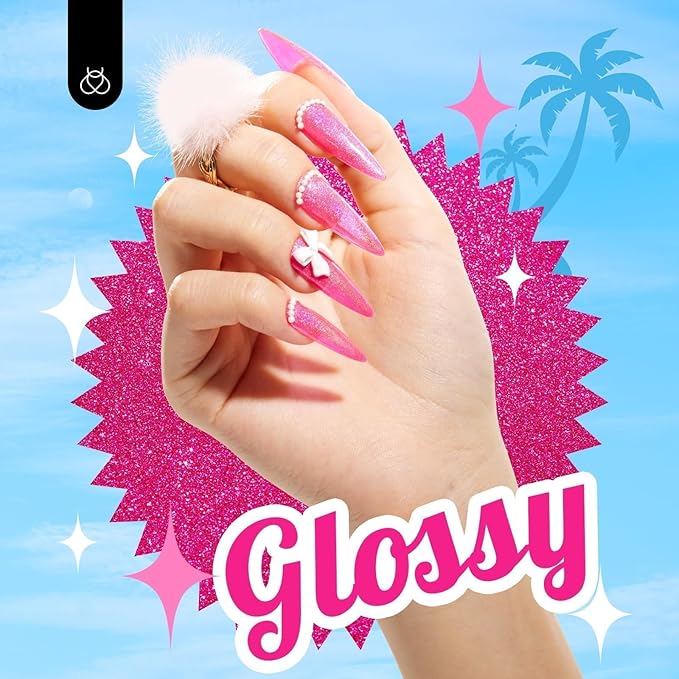 Beetles Pink Glitter Gel Polish – Paradise Twilight Gel Nail Polish, Reflective Glitter Shimmer Pink Flash Dimond Mermaid Unicorn Effect Soak Off UV LED 15ml