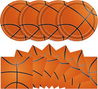 40 Pcs Basketball Plates and Napkins Party Tableware Set, Serves 20 | by KFJBPB