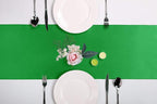 10-Pack Satin Table Runner Emerald 12 x 108 inches Long, Table Runners - Image 2