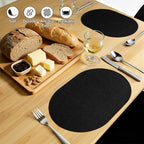 Placemats Set of 8, 11.8 x 17 Inch, Waterproof Wipeable Reversible PU Placemat - Image 6