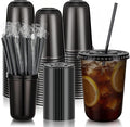 KesaPlan 50 Pack 16 oz Black Plastic Party Cups by KesaPlan