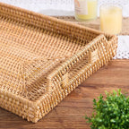 Rattan Rectangular Serving Tray - Image 5