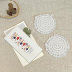 Coomin Car Coasters for Cup Holders, 3.8in 2p Beige | Absorbent Macrame Drink - Image 7