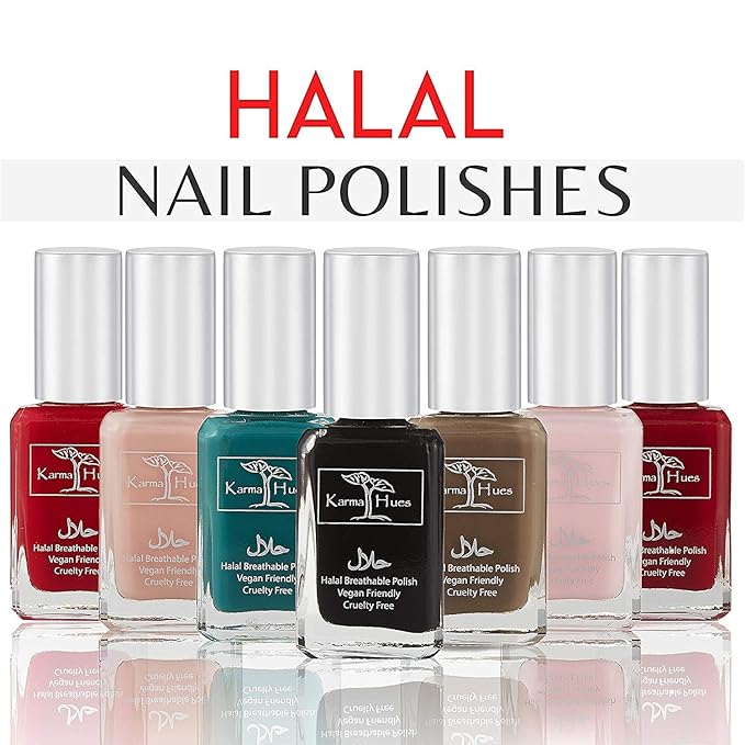 Karma Naturals Certified Halal Nail Polish - Breathable & Water Permeable, Wudu Friendly (Laila)