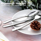 Onader 40 Piece Heavy Duty Silverware, Flatware Set - Image 4