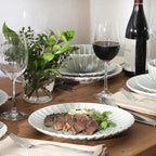 Gibson Elite Peach Orchard 12-Piece New Bone China Dinnerware Set Service - Image 2