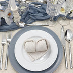 Silverware Set 60-Piece Bamboo Pattern Service - Image 7