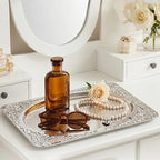 Silver Serving Trays, 13.7 x 8.5 Inch - Image 5